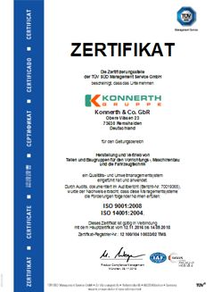 Zertifikat Qualitätsmanagement und Umweltmanagement